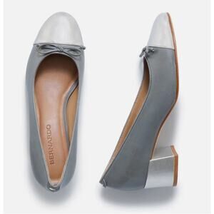 BERNARDO New in Box Marisol Bicolor Cap-Toe Ballerina Pumps Heels // 9.5